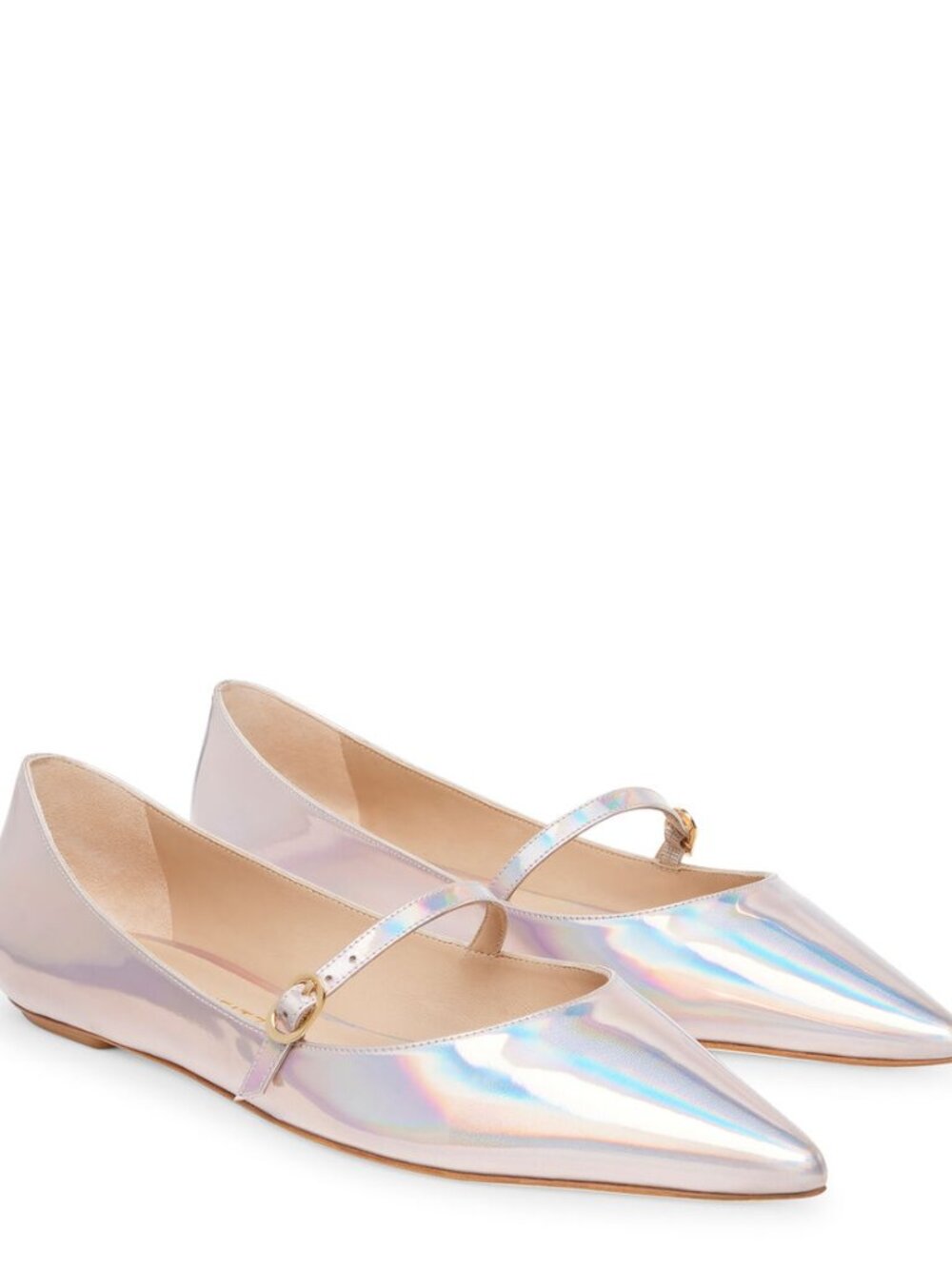 Stuart Weitzman Emilia Mary Jane Flat Iridescent Ballet US 8